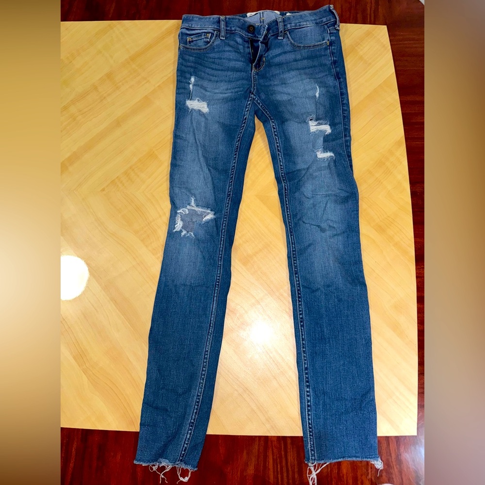 Blue Denim Hollister Skinny Jeans